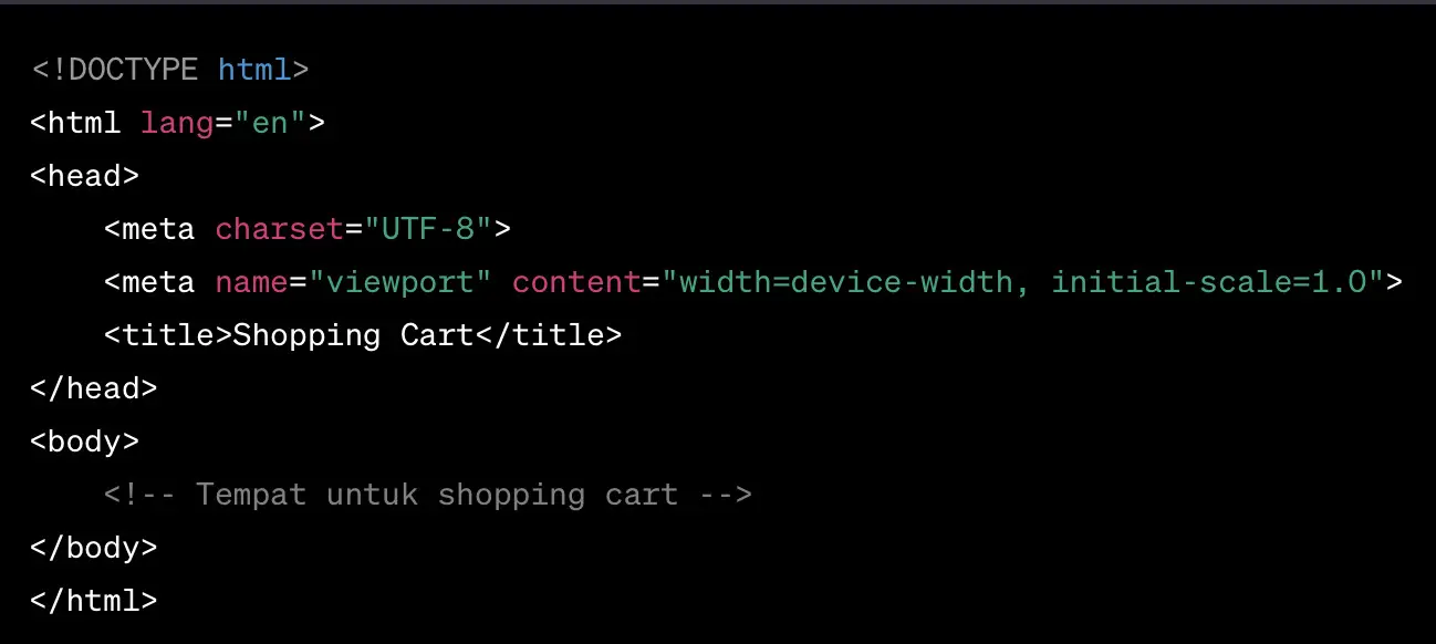 dibimbing.id Cara Membuat Shopping Cart dengan HTML Secara Lengkap